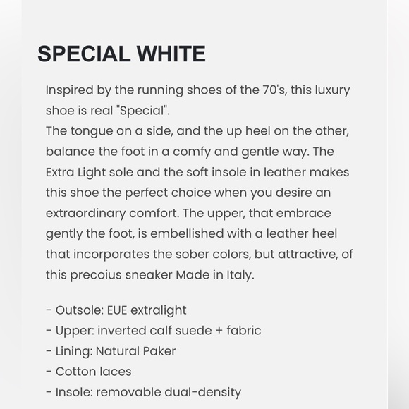 NWT Esseutesse special white Italian sneaker 41 us10 - Picture 14 of 16